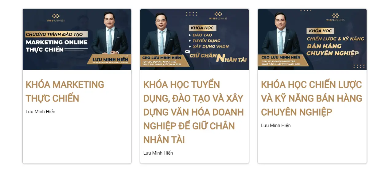 Trường đào tạo doanh nhân wise business