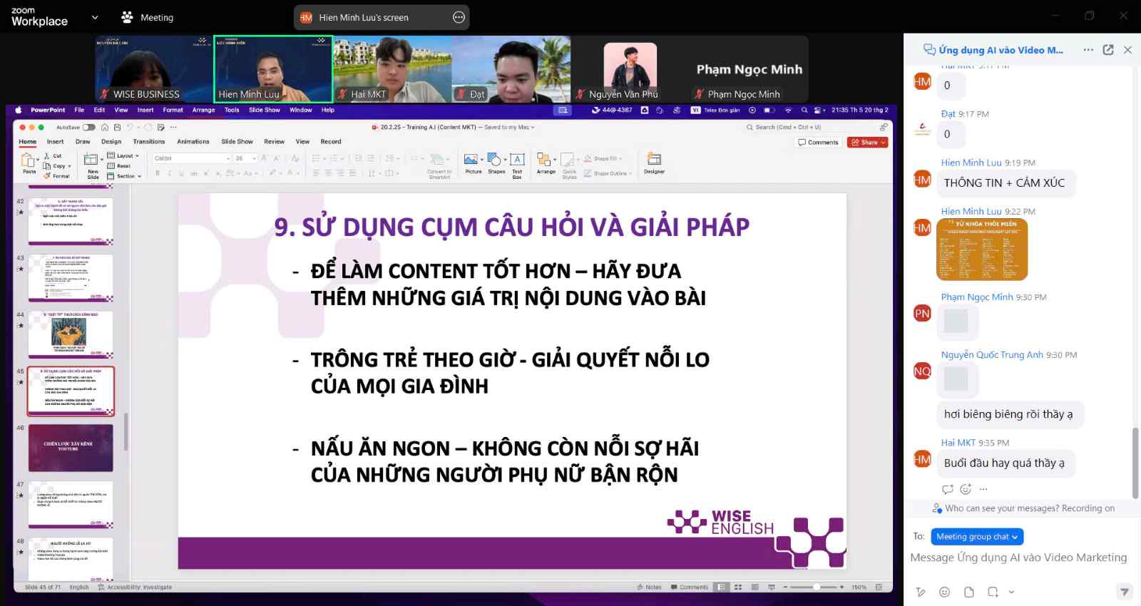 Kết quả đạt được sau khóa học: Ứng dụng AI vào sản xuất video marketing chuyên nghiệp