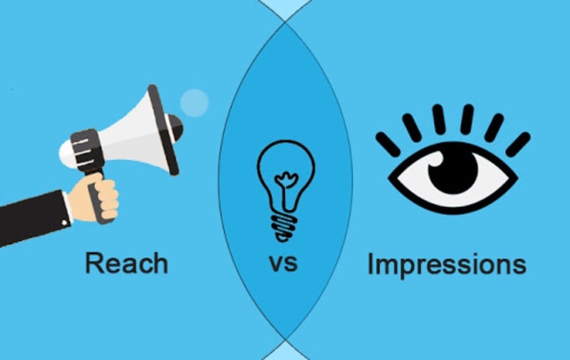 Phân biệt Reach và Impression trong Marketing