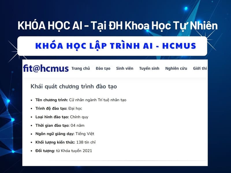 Khoá học AI tại Đại học Khoa học Tự Nhiên
