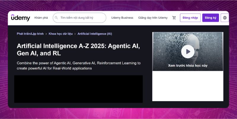 hoc ai online cua udemy