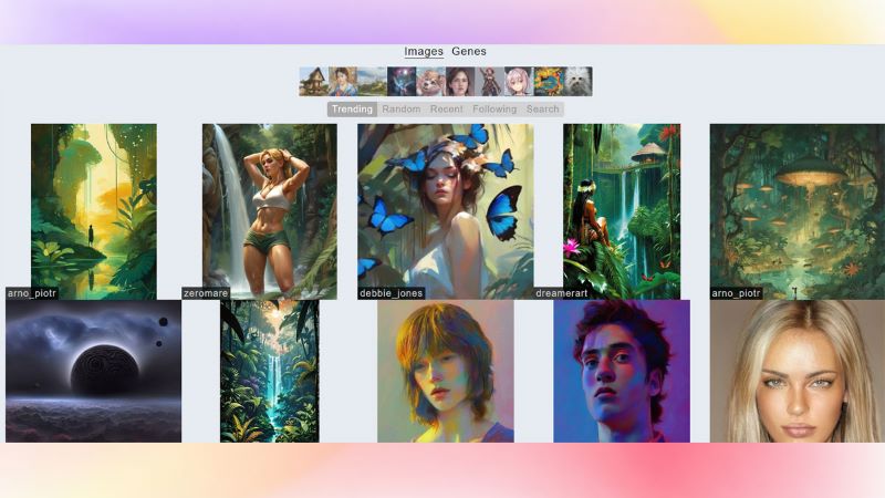Công cụ thiết kế hình ảnh bằng AI - Artbreeder