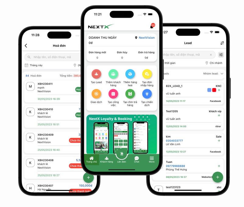 Phần mềm quản lý data khách hàng NextX