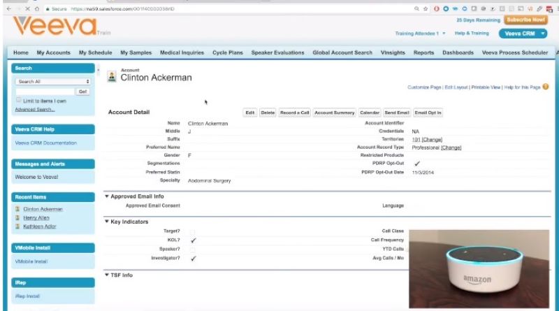 Phần mềm quản lý data khách hàng Veeva