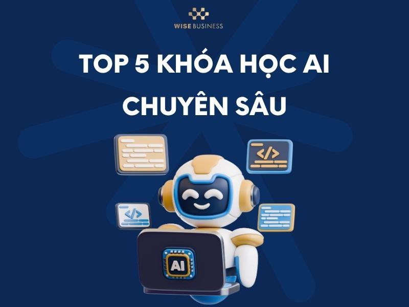 TOP 5 KHÓA HỌC AI CHUYÊN SÂU GIÚP BẠN LÀM CHỦ TRÍ TUỆ NHÂN TẠO