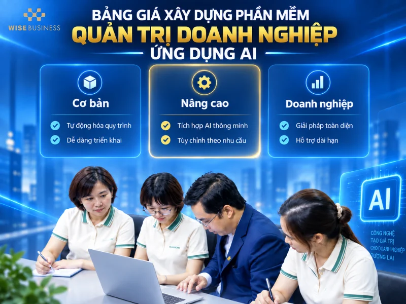 Bảng Giá Xây Dựng Phần Mềm Quản Trị Doanh Nghiệp Ứng Dụng AI