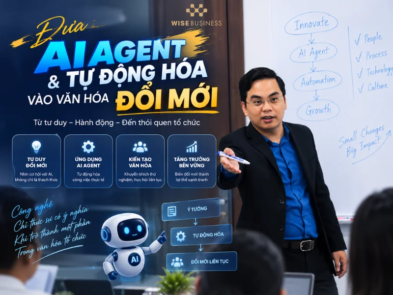 Đưa AI Agent Và Tự Động Hóa Vào Văn Hóa Đổi Mới
