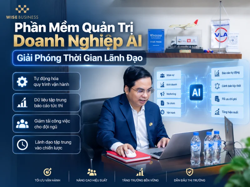 Phần Mềm Quản Trị Doanh Nghiệp AI Giải Phóng Thời Gian Lãnh Đạo