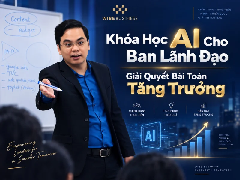 Khóa Học AI Cho Ban Lãnh Đạo Giải Quyết Bài Toán Tăng Trưởng