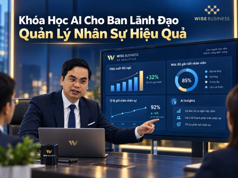 Khóa Học AI Cho Ban Lãnh Đạo Quản Lý Nhân Sự Hiệu Quả, An Toàn