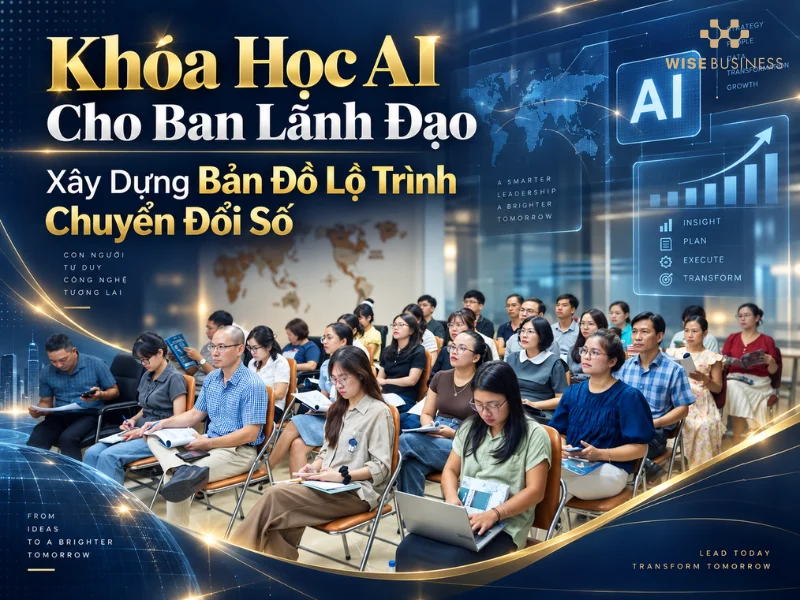 Khóa Học AI Cho Ban Lãnh Đạo Xây Dựng Bản Đồ Lộ Trình Chuyển Đổi Số