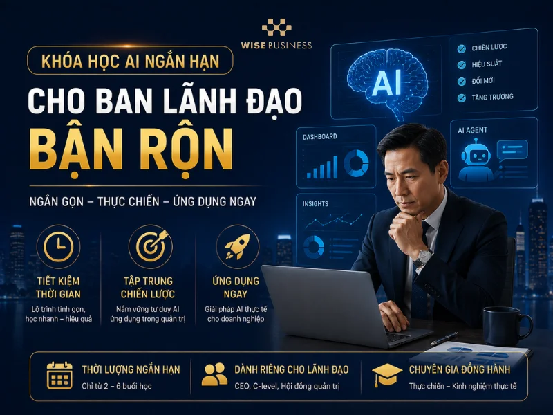 Khóa Học AI Ngắn Hạn Cho Ban Lãnh Đạo Bận Rộn