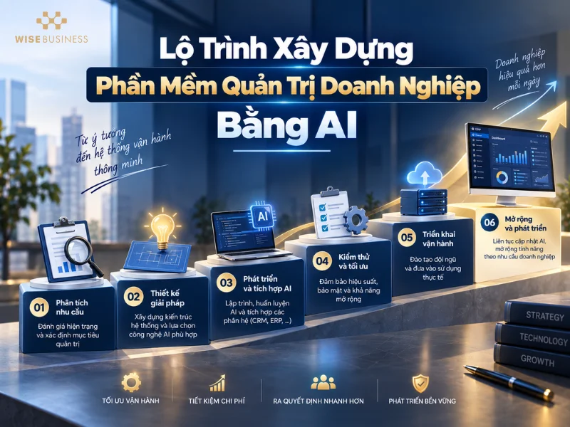 Lộ Trình Xây Dựng Phần Mềm Quản Trị Doanh Nghiệp Bằng AI