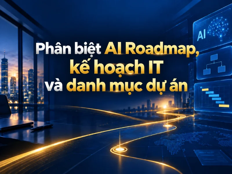Phân biệt AI Roadmap, kế hoạch IT và danh mục dự án
