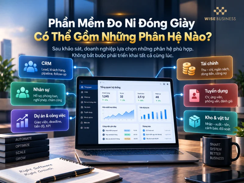 Phần Mềm Đo Ni Đóng Giày Có Thể Gồm Những Phân Hệ Nào?