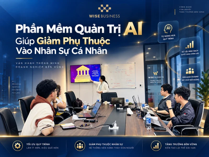 Phần Mềm Quản Trị AI Giúp Giảm Phụ Thuộc Vào Nhân Sự Cá Nhân