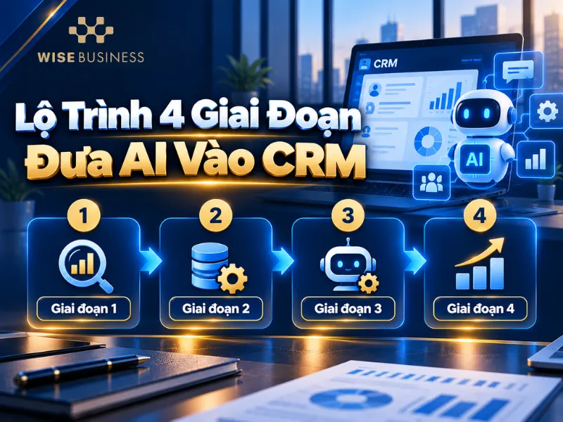 Lộ Trình 4 Giai Đoạn Đưa AI Vào CRM