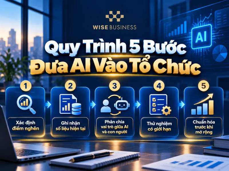 Quy Trình 5 Bước Đưa AI Vào Tổ Chức