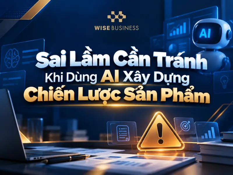 Sai Lầm Cần Tránh Khi Dùng AI Xây Dựng Chiến Lược Sản Phẩm