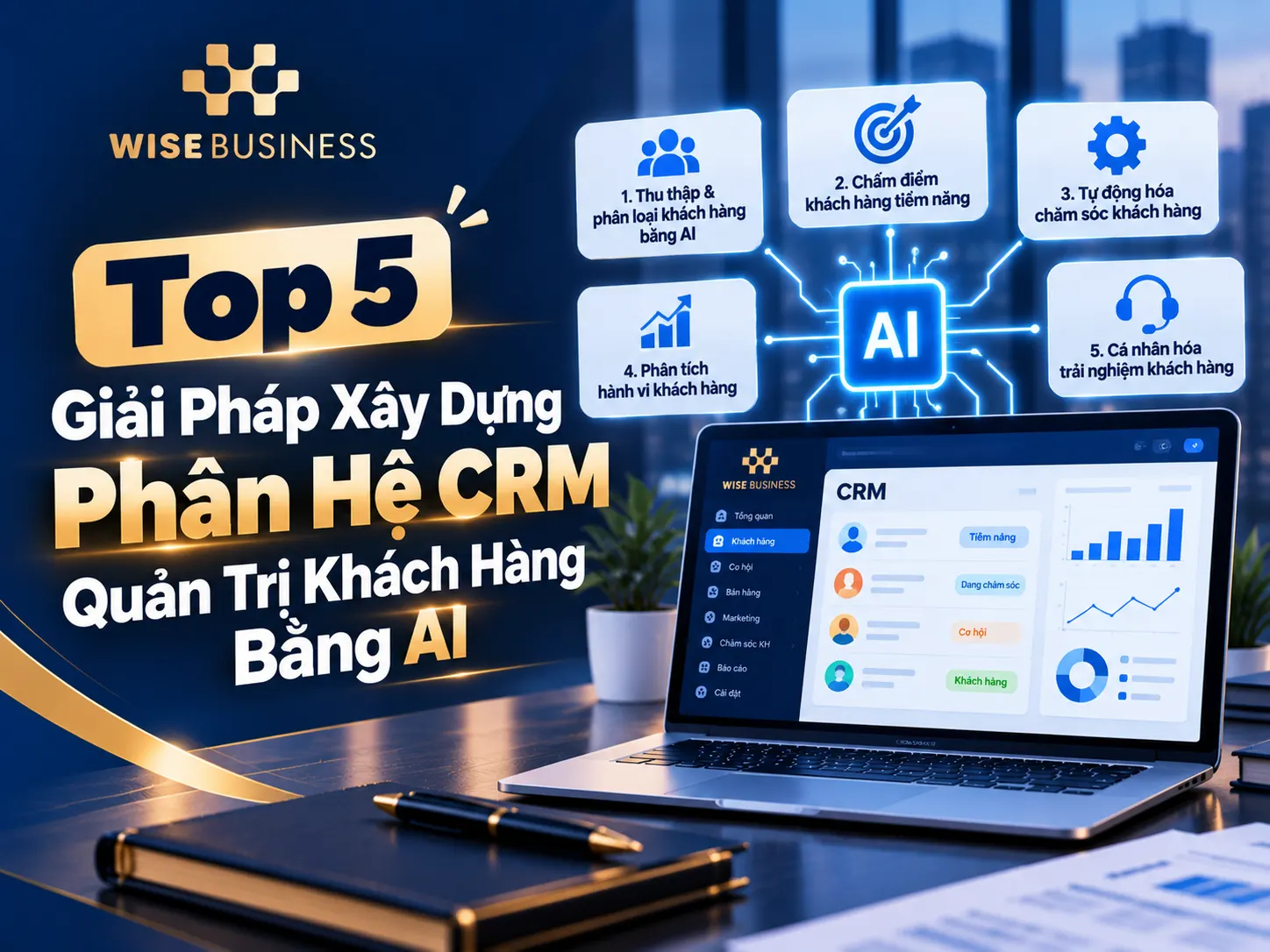 Top 5 Giải Pháp Xây Dựng Phân Hệ CRM Quản Trị Khách Hàng Bằng AI